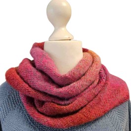 Strickset schiefer Schal aus der Andina Color von Laines du Nord