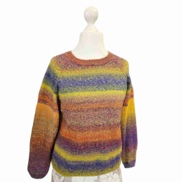 Strick-Set Raglan Pullover Größe XS bis M aus der Armonia Print/Color bzw. der Armonia Handgefärbt