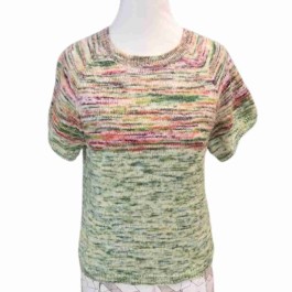 Strick-Set Raglan T-Shirt Größe L bis XL aus der Armonia Print/Color bzw. der Armonia Handgefärbt