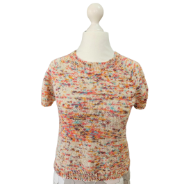 Strick-Set T-Shirt Raglan von oben Größe S aus der Girasole