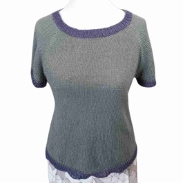 Strick-Set T-Shirt Raglan von oben Größe L aus der Tynn Line