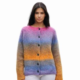 Strick-Set Cardigan (Größen M, L und XL) aus drei Poema Alpaca Bobbeln von Laines du Nord