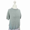 Strick-Set Raglan T-Shirt bis Größe L aus der Blend Bamboo von Hjertegarn und Make it Blümchen mit doppeltem Kragen
