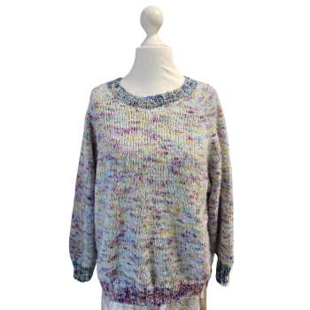 Strickset Raglan Pullover aus der St. Moritz von Lana Gatto und der Mandarin Petit von Sandnes Garn Größe L