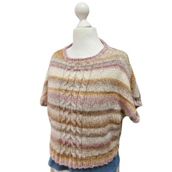 Strickset Pullunder mit Zopfmuster aus der Eclipse von Lana Gatto in der Größe L