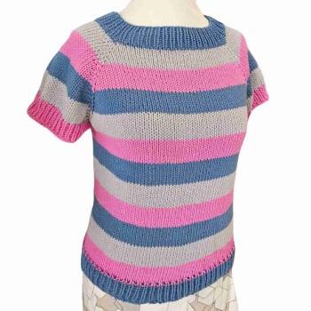 Strick-Set Raglan T-Shirt aus der Cotombino von Schulana