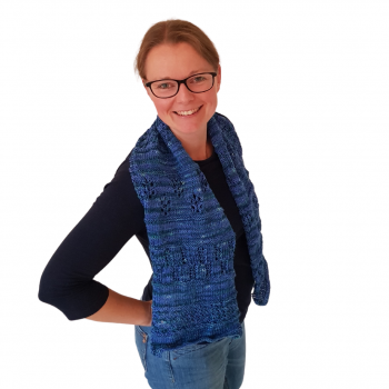 Strick-Set Lace-Schal Farbenspiele Monika Design Yarns 