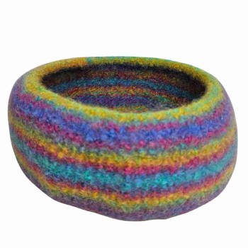 Strick-Set Körbchen aus Wash Filz Deluxe von Pro Lana